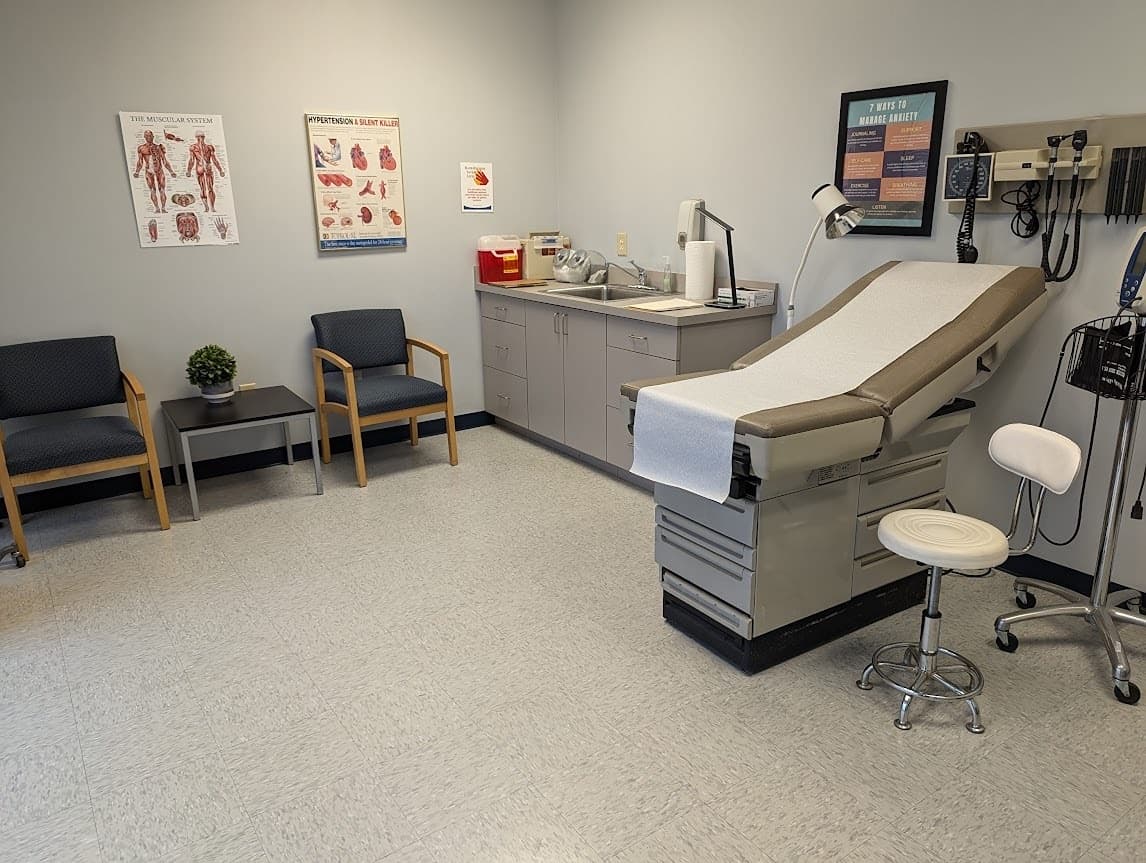 The kind of small doctor's office exam room where Marshall received his diagnosis